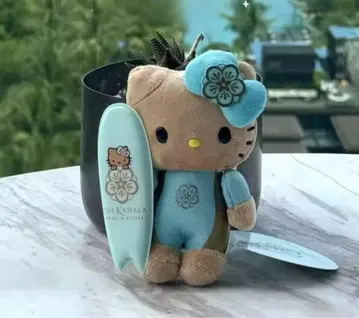 미사용 새상품 헬로키티 서핑보드 봉제 인형