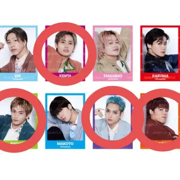 카미야 켄타 스즈키 타카히데 고토 타쿠마 우라카와 쇼헤이 포토 카드