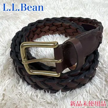 L.L.Bean 엘엘빈 남성용 천연 가죽 벨트 메쉬 벨트