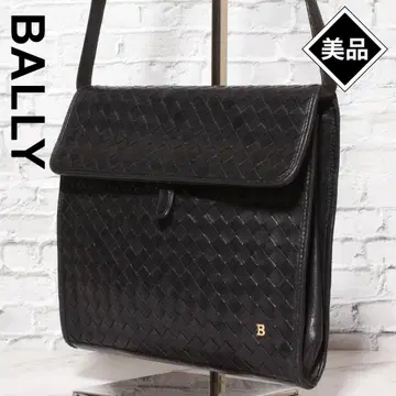 레어 새상품급 BALLY 발리 숄더백 뜨개질 가죽