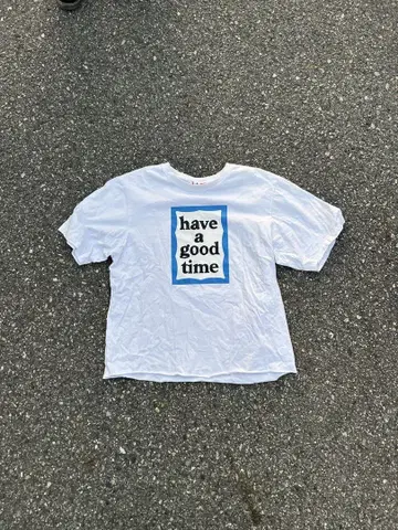 화이트 티셔츠 'have a good time'