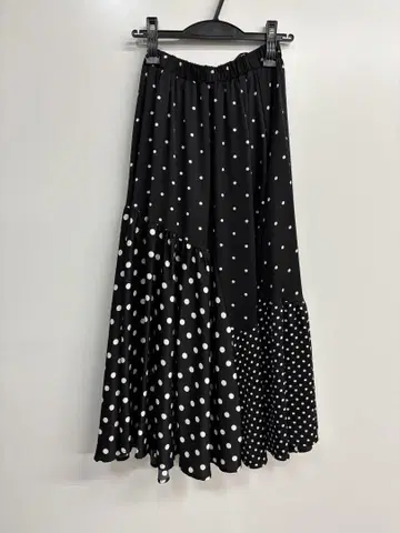 BEARDSLEY 패치워크 도트 롱 스커트