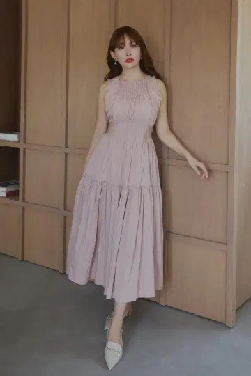 herlipto Viera Pintuck Tiered Dress