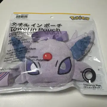 새상품 포켓몬 훼미리마트 Pokemon 타월 인 파우치 에브이