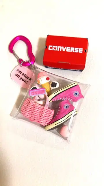 가챠 파우치 CONVERSE 핑크