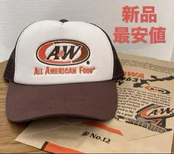 새상품 A&W 메쉬캡 브라운 기무라 타쿠야 착용 오모씨 채널 야마다 렌