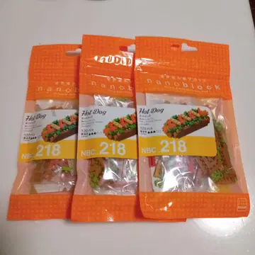 미개봉품 나노블록 핫도그 3세트