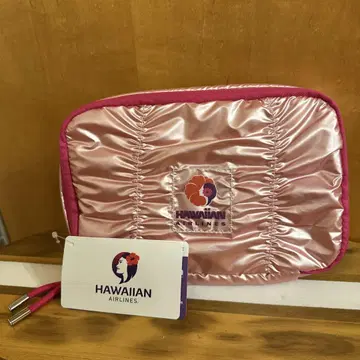 HAWAIIAN AIRLINES 파우치 핑크 PLAZA 콜라보 한정품