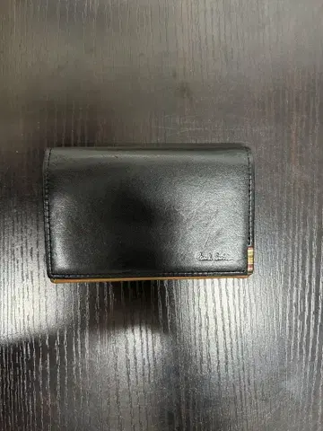 폴스미스 블랙 가죽 명함지갑