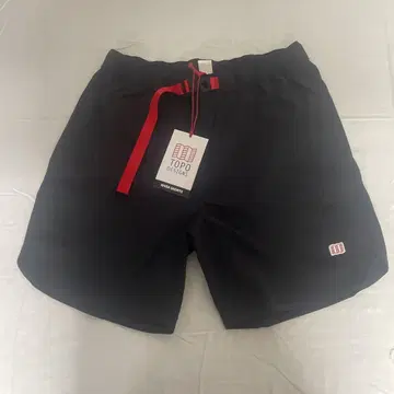 TOPO DESIGNS 남성용 M 블랙 숏팬츠