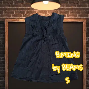 B:MING by BEAMS 빔즈 슬리브리스 셔츠 블랙 S