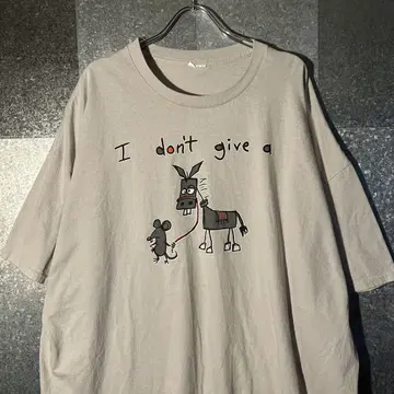 USA 구제 티셔츠 2XL.3XL 사이즈 정도 오버 사이즈 화이트 베이지