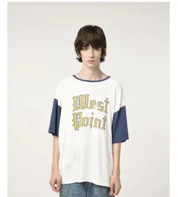 BOWWOW 25SS WEST POINT LOGO RIBBED SS CS
