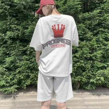 crown Logo Tee & Sweat Pants 셋업