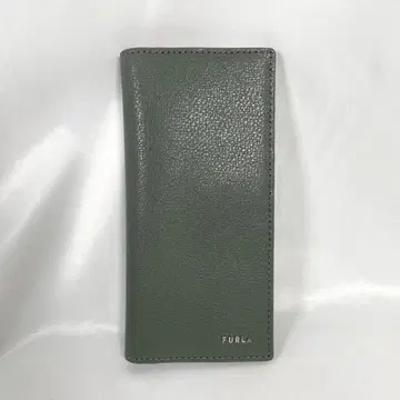 미사용에 가까운 FURLA 훌라 장지갑 롱 지갑 가죽 그린