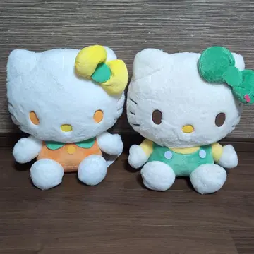 헬로키티 시트러스 인형 & 크림 소다 인형 GJ 봉제 인형