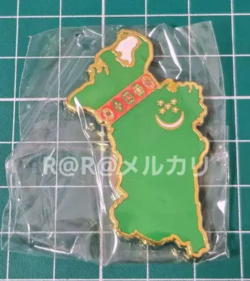 만국 박람회 투르크메니스탄 파빌리온 핀 배지 투르크메니스탄관
