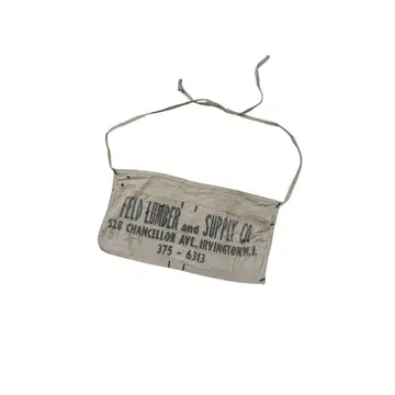 50s- USA제 빈티지 블랙 염색 코튼 에이프런