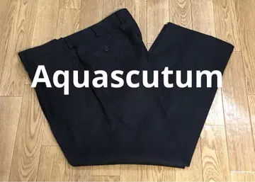 Aquascutum 아쿠아 스큐텀 울 슬랙스 새상품급 일본제