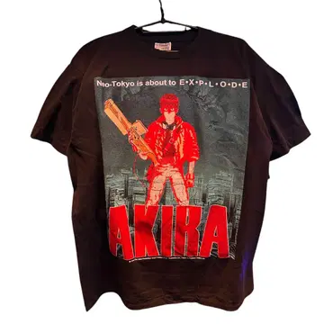 구제 의류 아키라 T셔츠 애니메이션 블랙 AKIRA