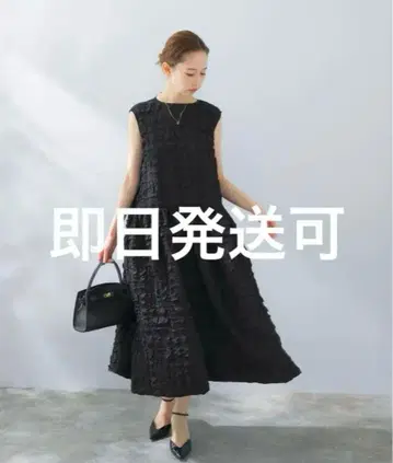 URBAN RESEARCH ROSSO 백리본 자카드 형태 원피스