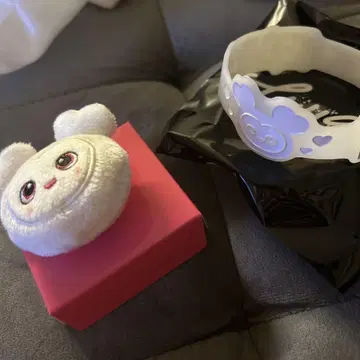다현 봉제 인형 반지 & 러버 밴드