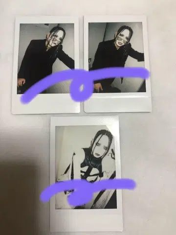 흠집 폴라로이드 라임 3장 세트