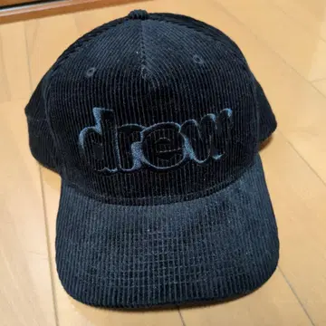 drew house 코듀로이 스냅백 캡 블랙