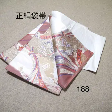 선착순 중고 순수 실크 후쿠로 오비 No.188