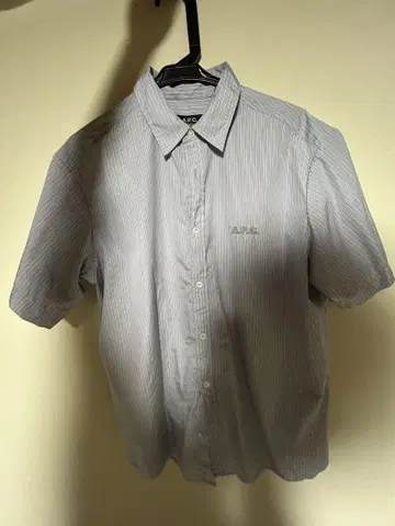 A.P.C. 스트라이프 반팔 셔츠