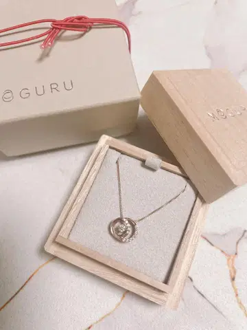 MEGURU 목걸이 다이아 핑크 골드