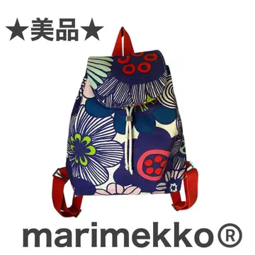새상품급 marimekko 꽃무늬 백팩