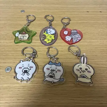 초기 치이카와 (먼작귀) 아크릴 키링 6점 세트 새상품급 레어