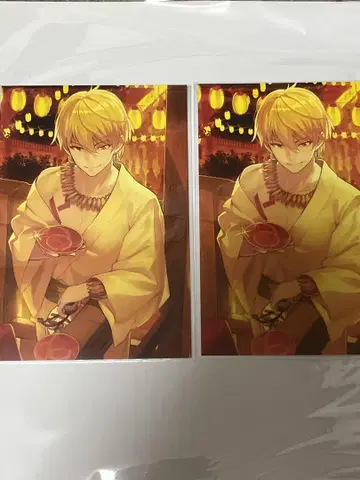 Fate FGO 길가메쉬 개념예장 왕의 상대 엽서 겨울 축제