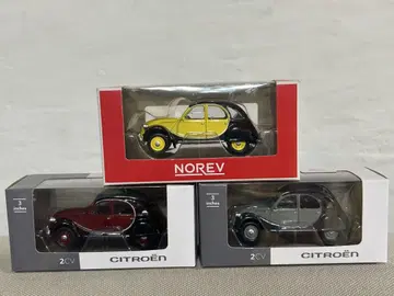 노레브 1/64 시트로엥 2CV 찰스턴의 새상품 미니카 3색 세트