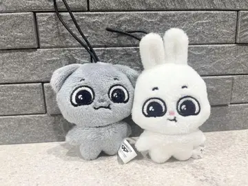 Kkamung&Angto 봉제 인형 마스코트 쿰 안토 2개 세트