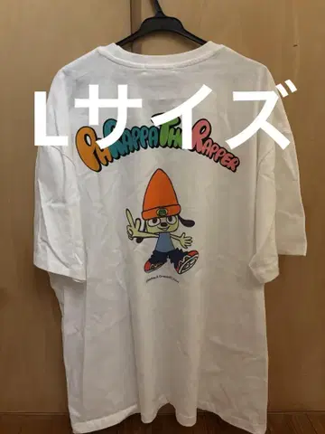 파라파라파퍼 티셔츠 L 사이즈 화이트 오버 사이즈