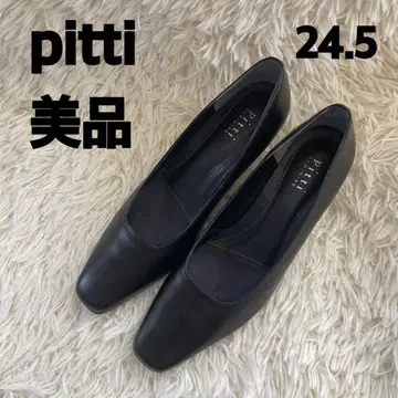 피티 블랙 스퀘어토 펌프스 24.5