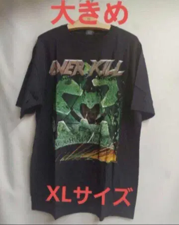 밴딩 티셔츠 OVER KILL 오버킬 XL 사이즈