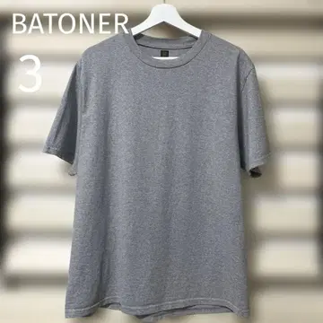 새상품급! BATONER 바토너 코튼 심리스 팩 티셔츠 3 그레이