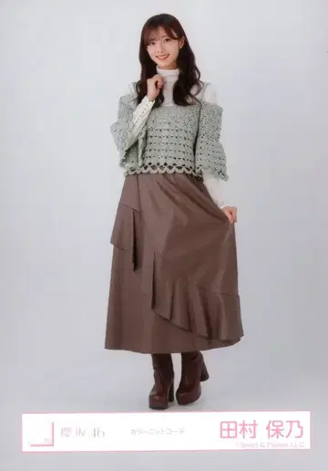사쿠라자카46 3기생 라이브 타무라 호노 컬러 니트 코디 히키