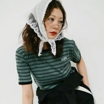 HANNE 보더 컴팩트 TEE