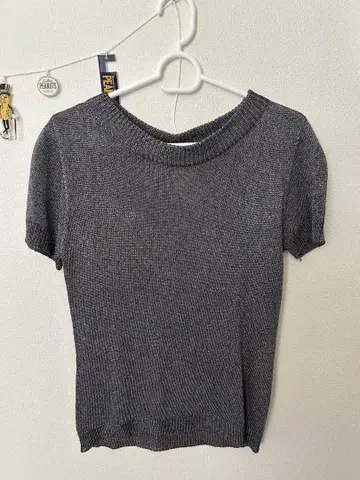 Max Mara 그레이 라메 상의 M