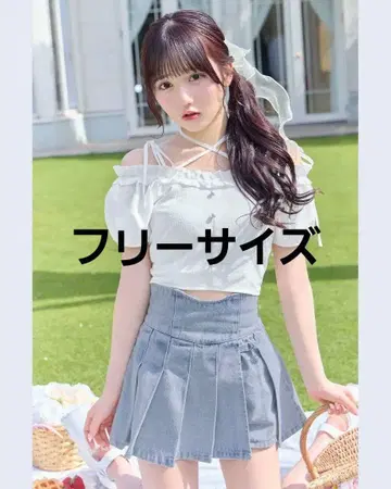 미셸 마카롱 슬림 레그 데님 치마바지 색스 프리 사이즈