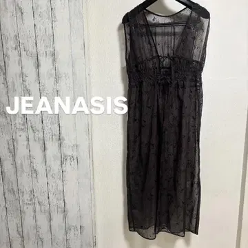 JEANASIS 지나시스 하쿠 프린트 시어 원피스