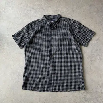 Patagonia 파타고니아 셔츠 반팔 체크 무늬