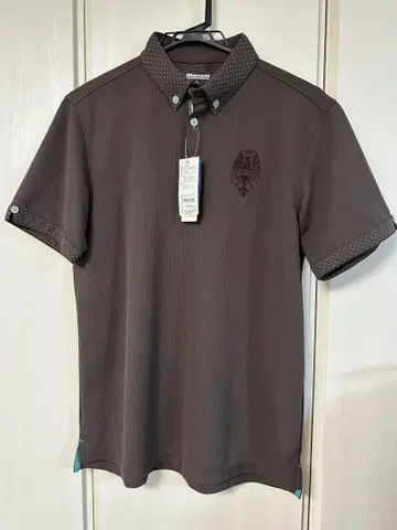 Bianchi 브라운 피케 셔츠 L 사이즈