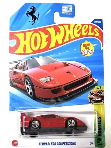 [ US 카드 ] 핫휠 페라리 F40 콤페티치오네 미니카