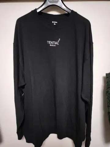 TENTIAL 블랙 파자마 세트 상의 4L 하의 3L