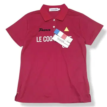 새상품 le coq sportif 골프 피케 셔츠 LL 핑크 흡한속건